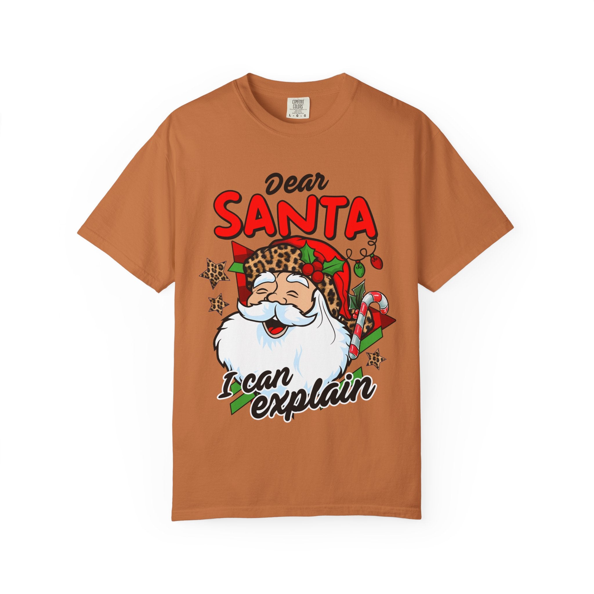 Dear Santa Unisex Garment-Dyed T-shirt, Christmas Shirt, Holiday Tee, Cute Santa Gift, Family Matching Shirt, Fun Festive Apparel - Waemakers