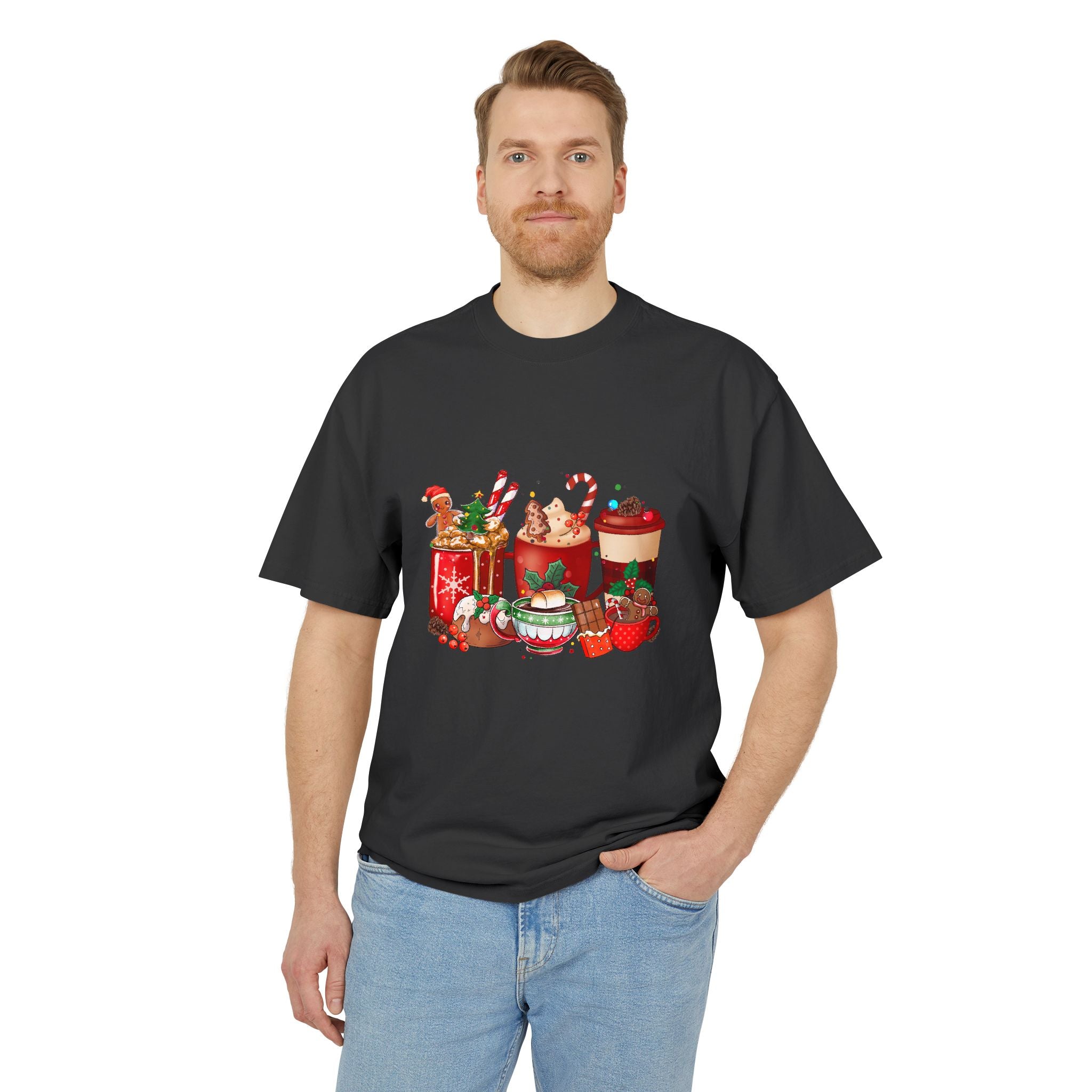 Festive Holiday Faded Tee - Merry Christmas, Holiday T-Shirt, Cozy Winter Wear, Unique Gift for Him or Her, Casual Outfit - Waemakers