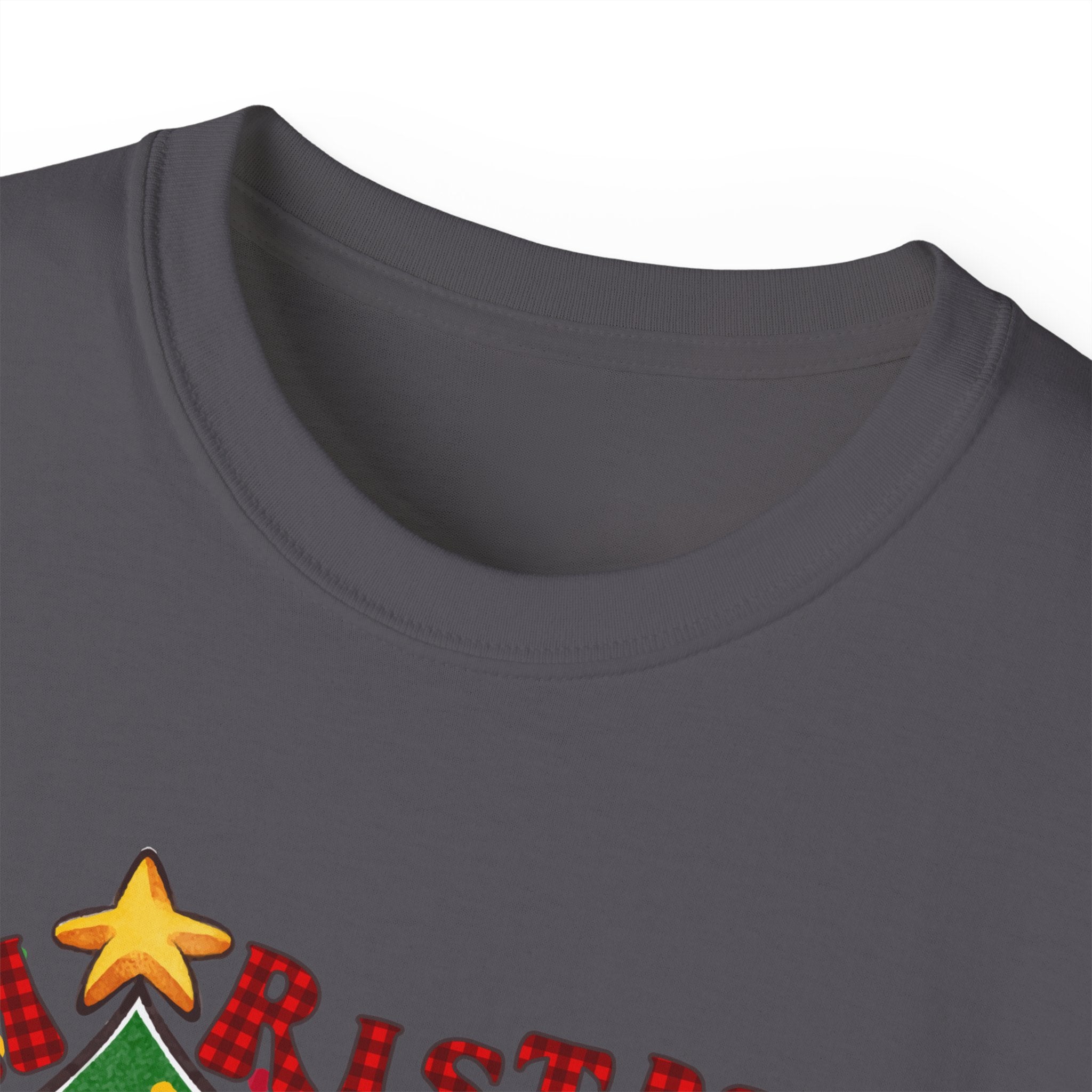 Christmas Vibes Unisex Ultra Cotton Tee | Festive Holiday Shirt, Merry Christmas Gift, Santa Tee, Seasonal Apparel, Cozy Winter Top - Waemakers