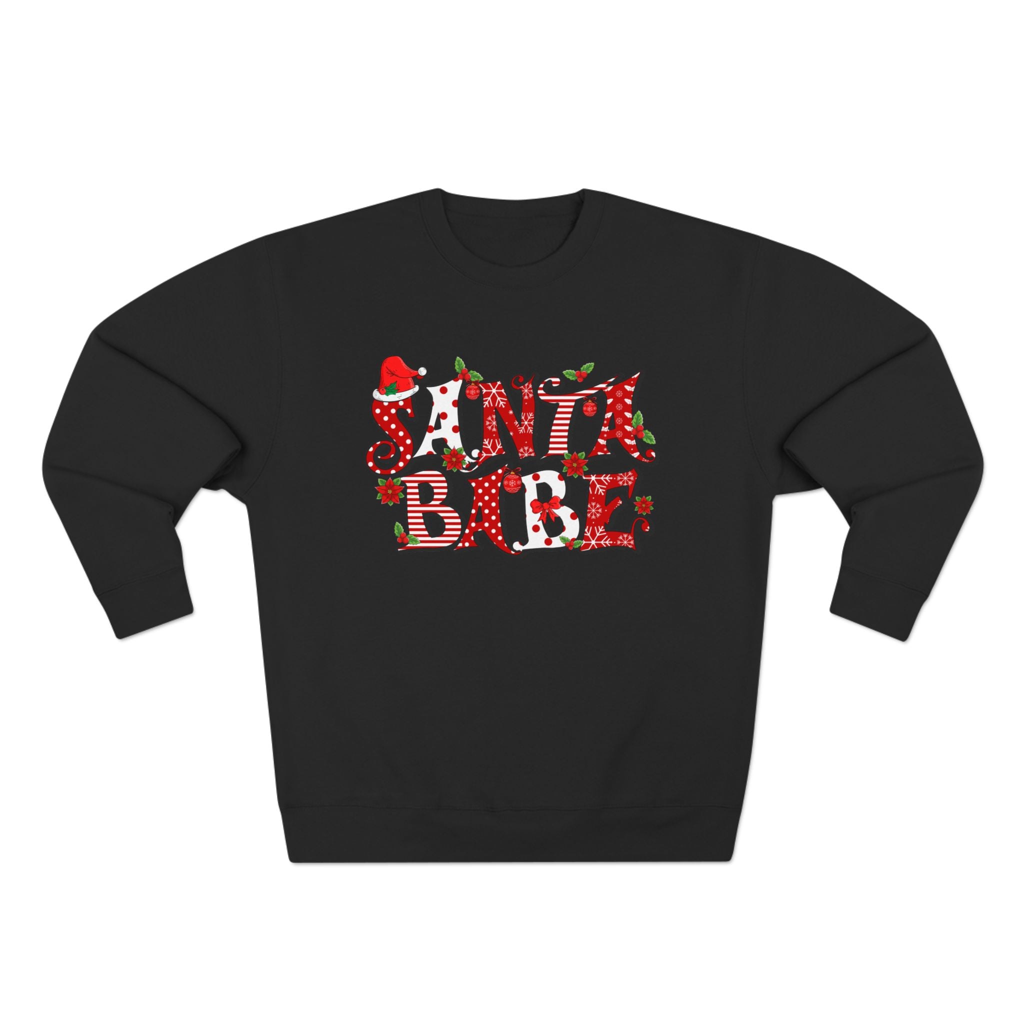 Santa Babe Unisex Sweatshirt | Cozy Holiday Attire, Christmas Gift, Trendy Casual Wear, Festive Apparel, Warm Winter Layering - Waemakers