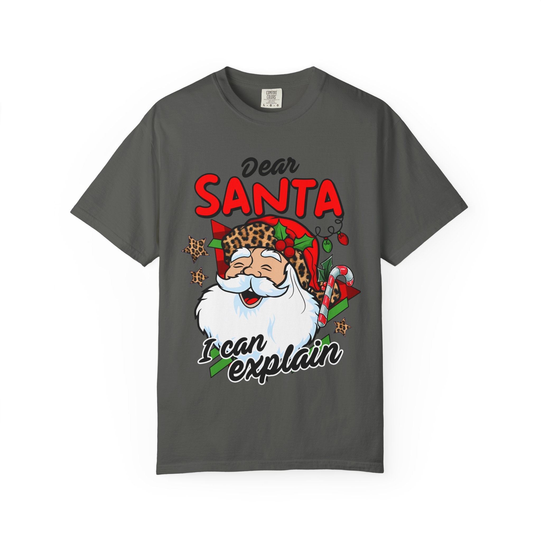 Dear Santa Unisex Garment-Dyed T-shirt, Christmas Shirt, Holiday Tee, Cute Santa Gift, Family Matching Shirt, Fun Festive Apparel - Waemakers