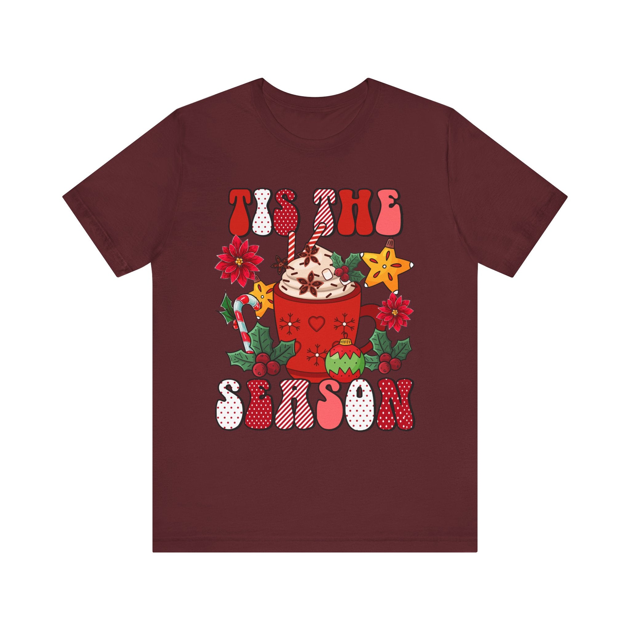 Festive Holiday Tee | Christmas Shirt, Winter Apparel, Cozy Look, Seasonal Wear, Gift Idea - Waemakers