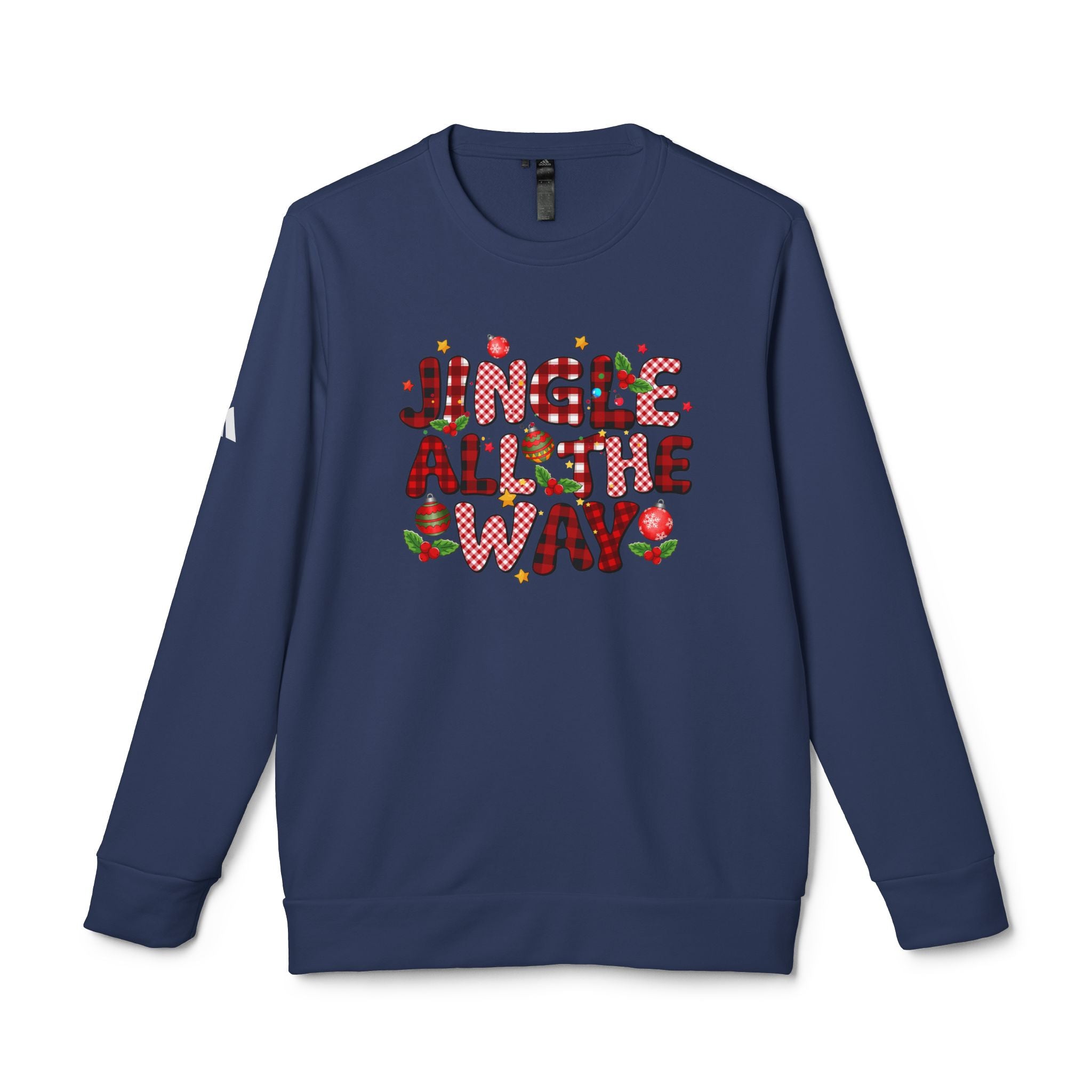 Festive Crewneck Sweatshirt - Jingle All The Way, Holiday Sweatshirt, Xmas Gift, Unisex Fleece Top, Cozy Christmas Apparel - Waemakers