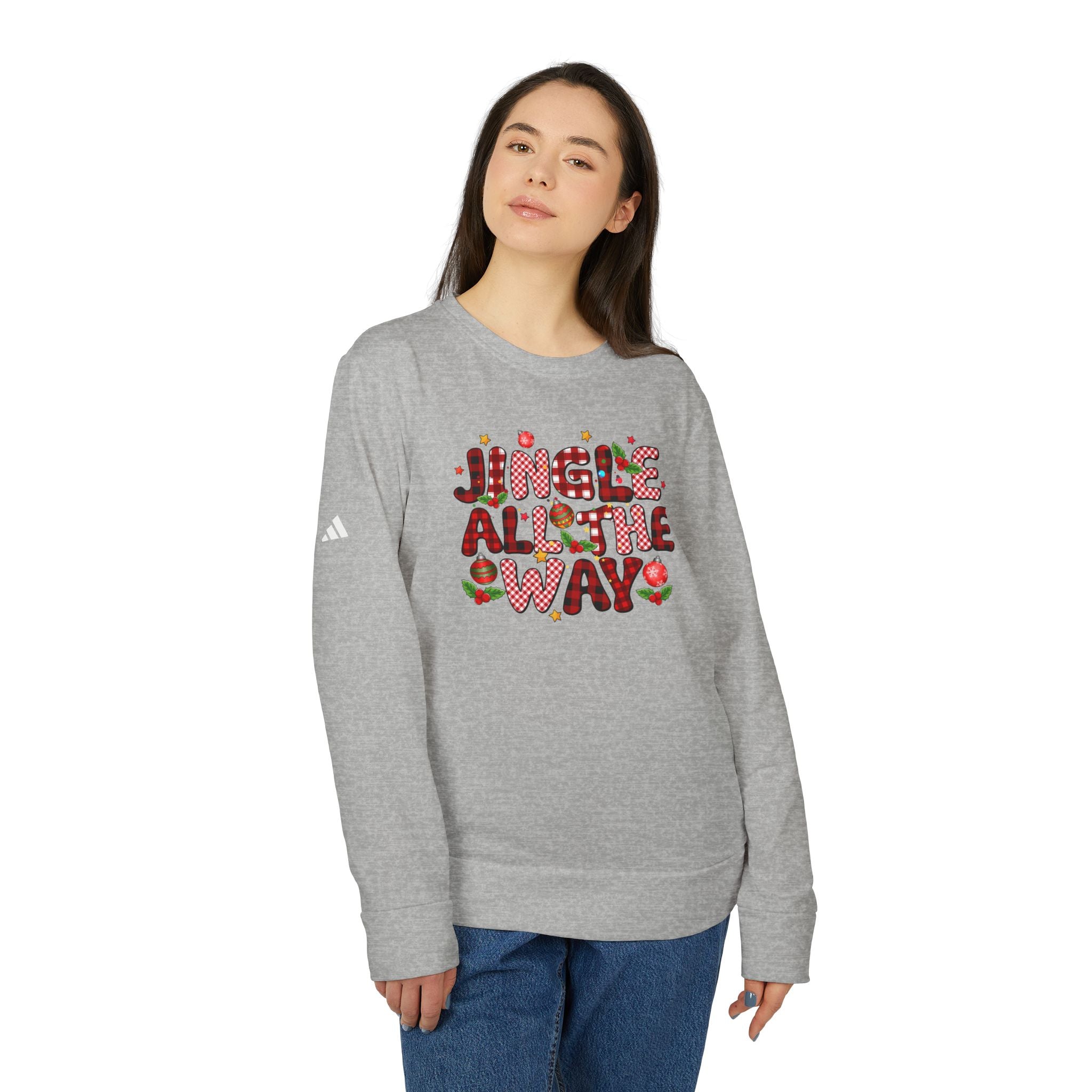 Festive Crewneck Sweatshirt - Jingle All The Way, Holiday Sweatshirt, Xmas Gift, Unisex Fleece Top, Cozy Christmas Apparel - Waemakers