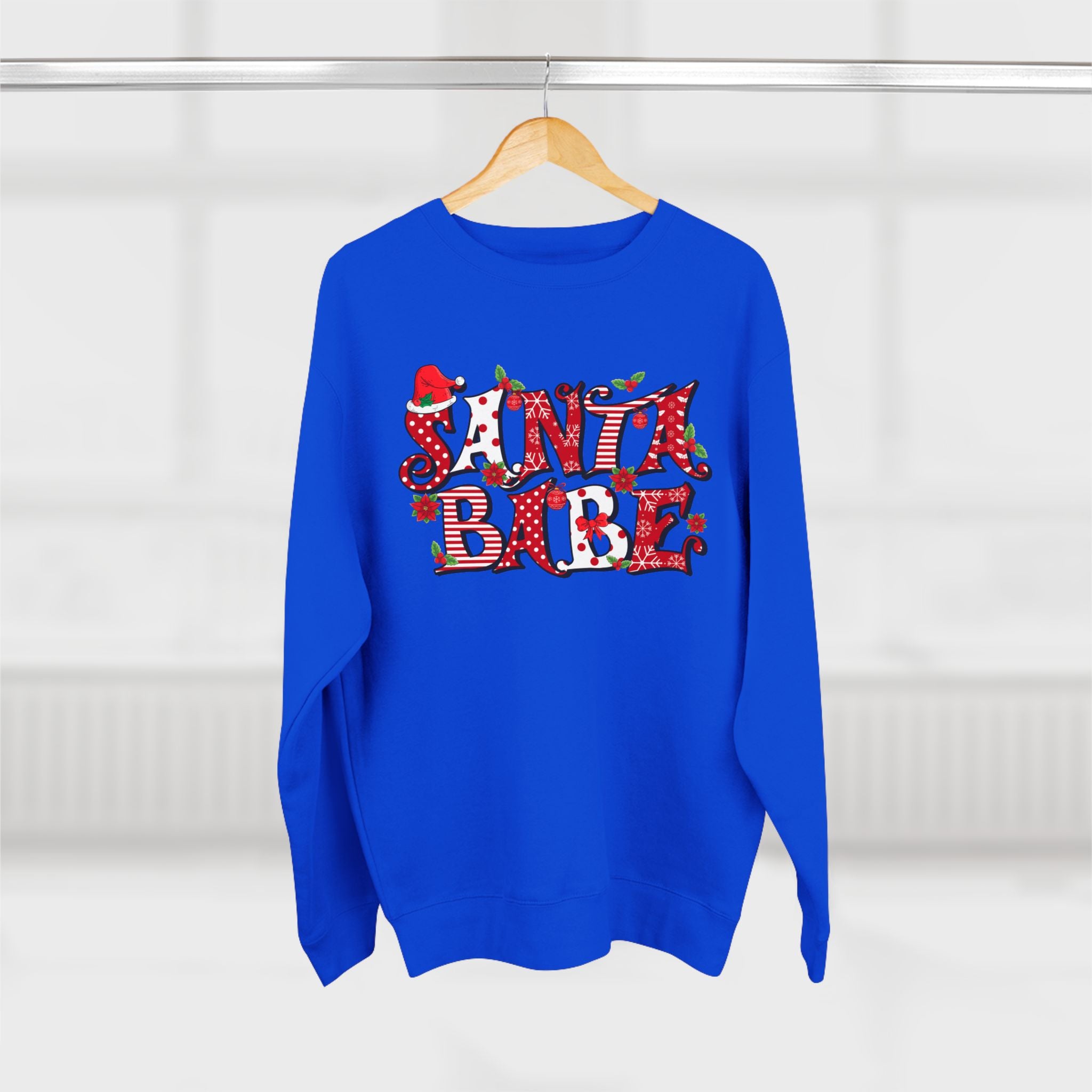 Santa Babe Unisex Sweatshirt | Cozy Holiday Attire, Christmas Gift, Trendy Casual Wear, Festive Apparel, Warm Winter Layering - Waemakers