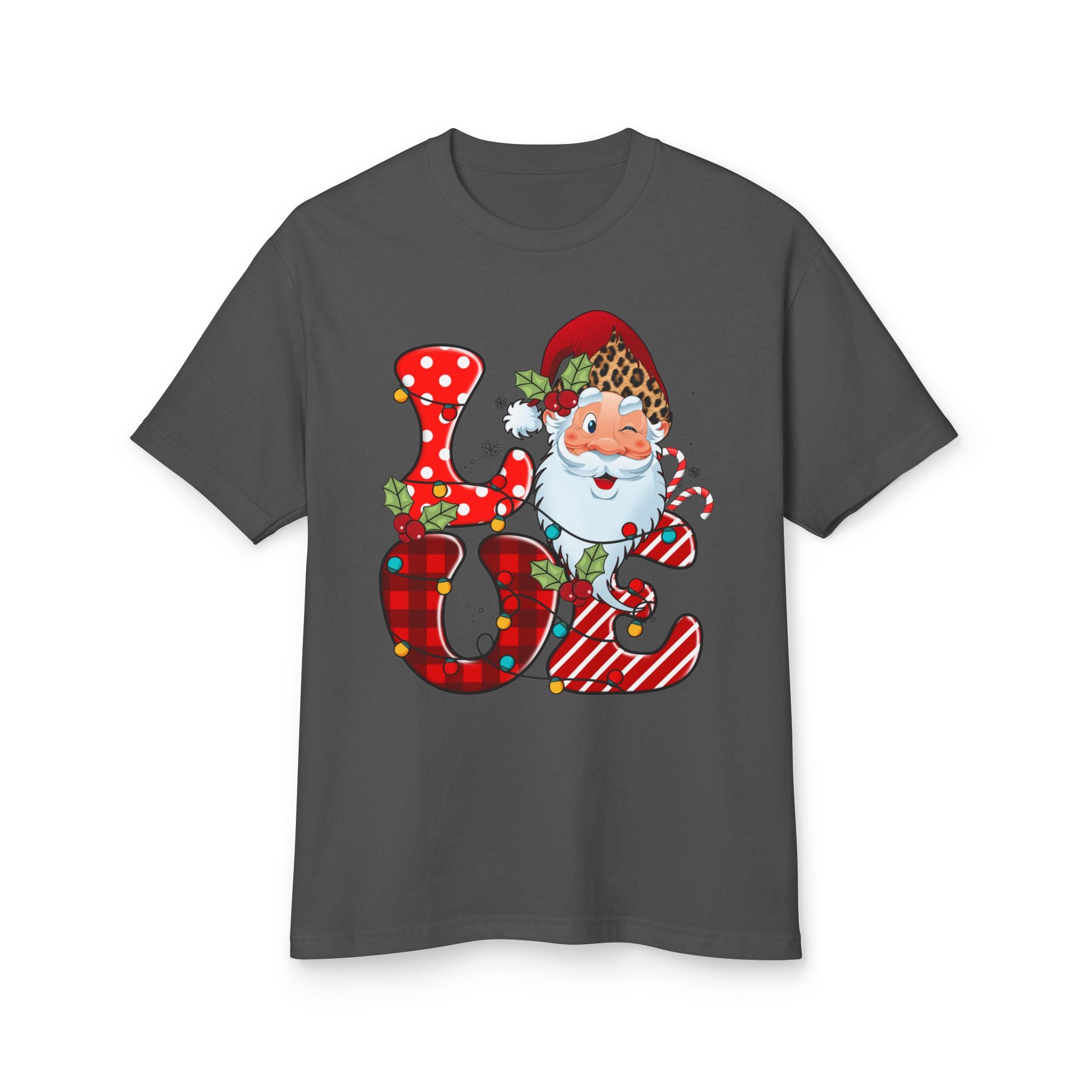 Festive Love Tee - Unisex Christmas T-Shirt, Holiday Gift, Santa Graphic Tee, Winter Apparel, Casual Christmas Wear - Waemakers