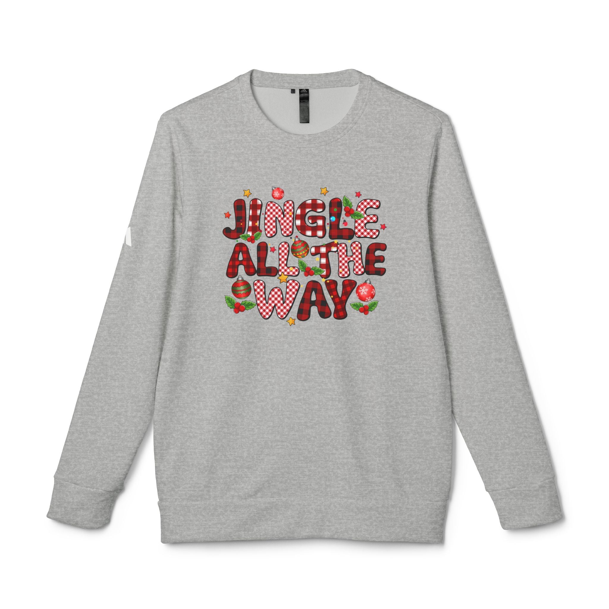 Festive Crewneck Sweatshirt - Jingle All The Way, Holiday Sweatshirt, Xmas Gift, Unisex Fleece Top, Cozy Christmas Apparel - Waemakers