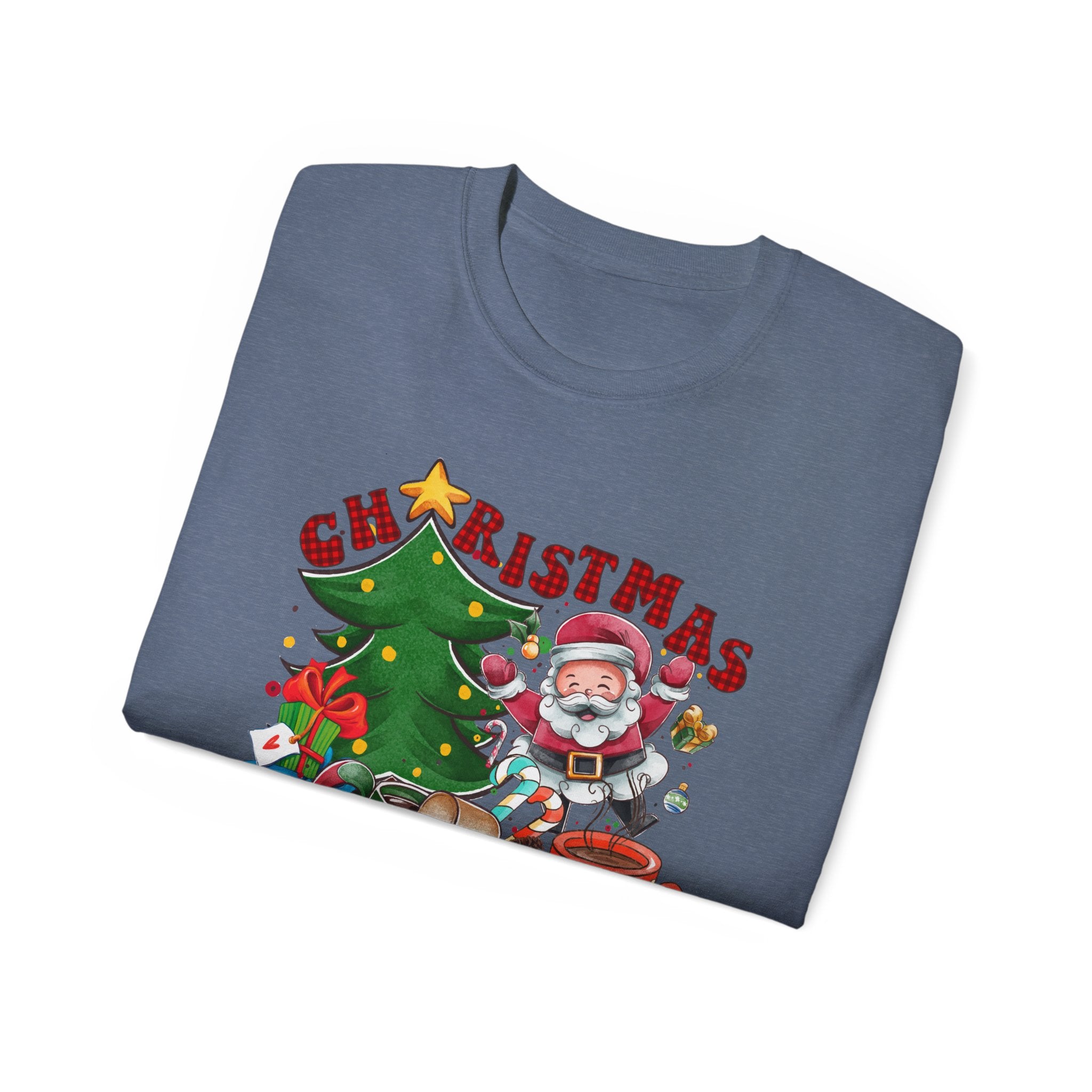 Christmas Vibes Unisex Ultra Cotton Tee | Festive Holiday Shirt, Merry Christmas Gift, Santa Tee, Seasonal Apparel, Cozy Winter Top - Waemakers