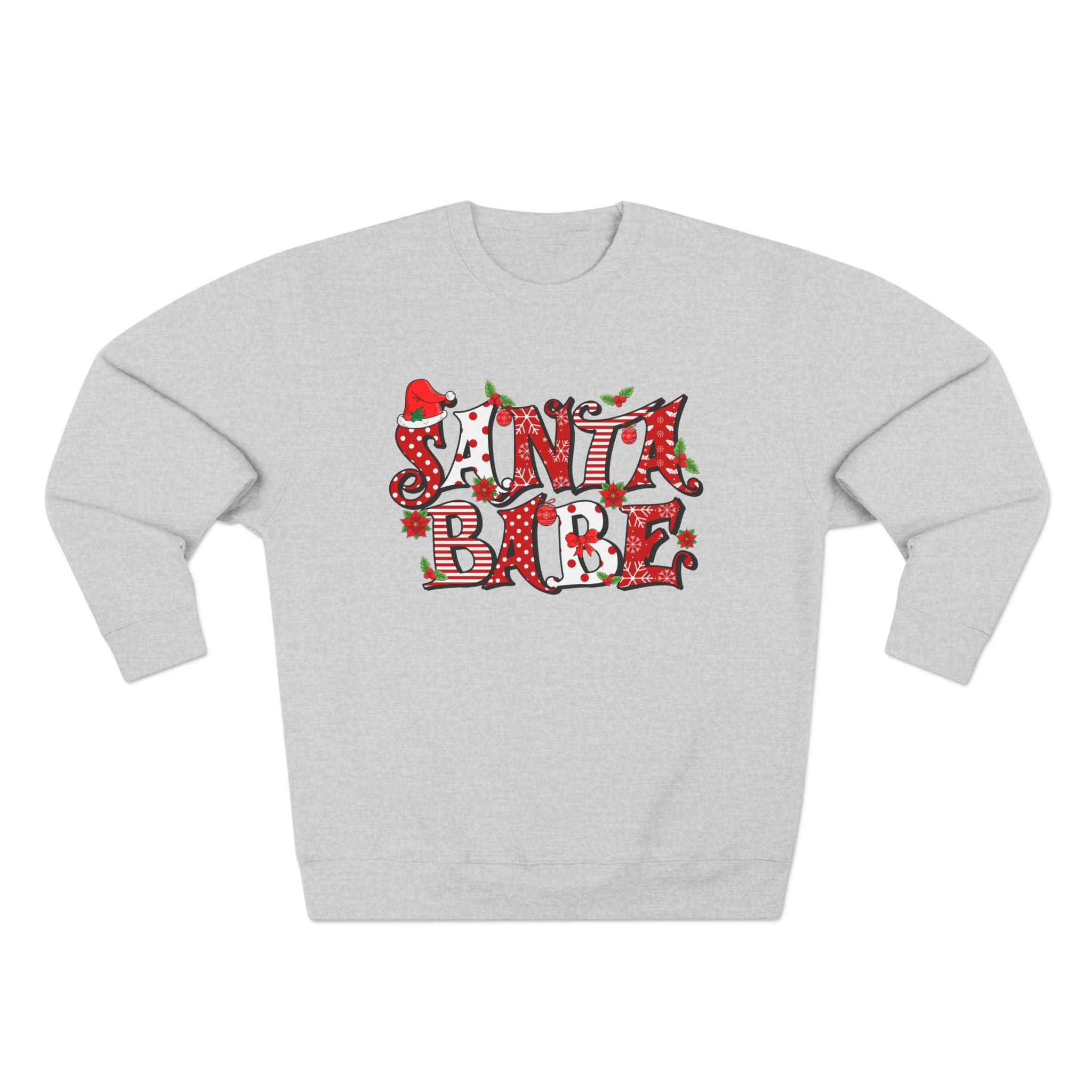 Santa Babe Unisex Sweatshirt | Cozy Holiday Attire, Christmas Gift, Trendy Casual Wear, Festive Apparel, Warm Winter Layering - Waemakers