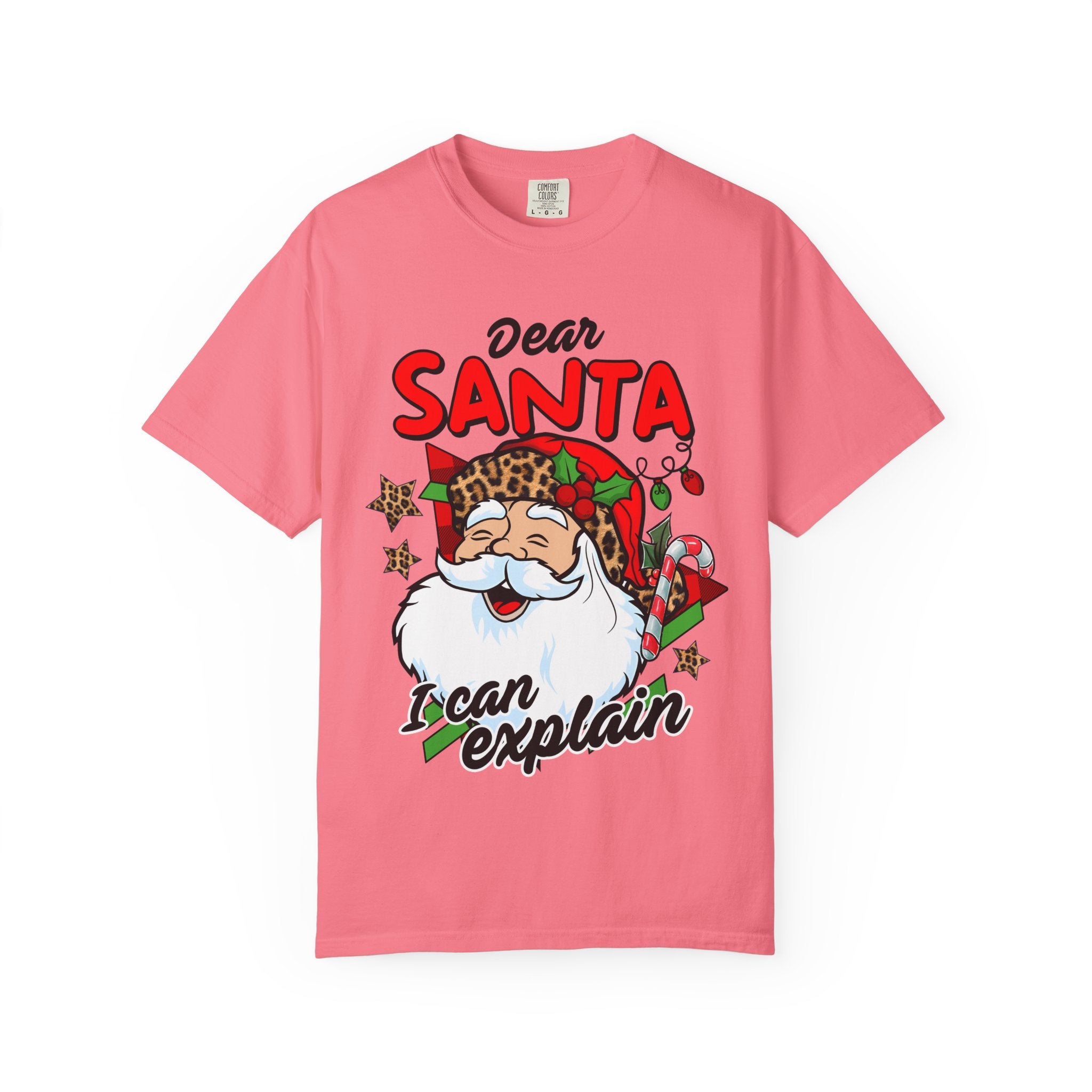 Dear Santa Unisex Garment-Dyed T-shirt, Christmas Shirt, Holiday Tee, Cute Santa Gift, Family Matching Shirt, Fun Festive Apparel - Waemakers