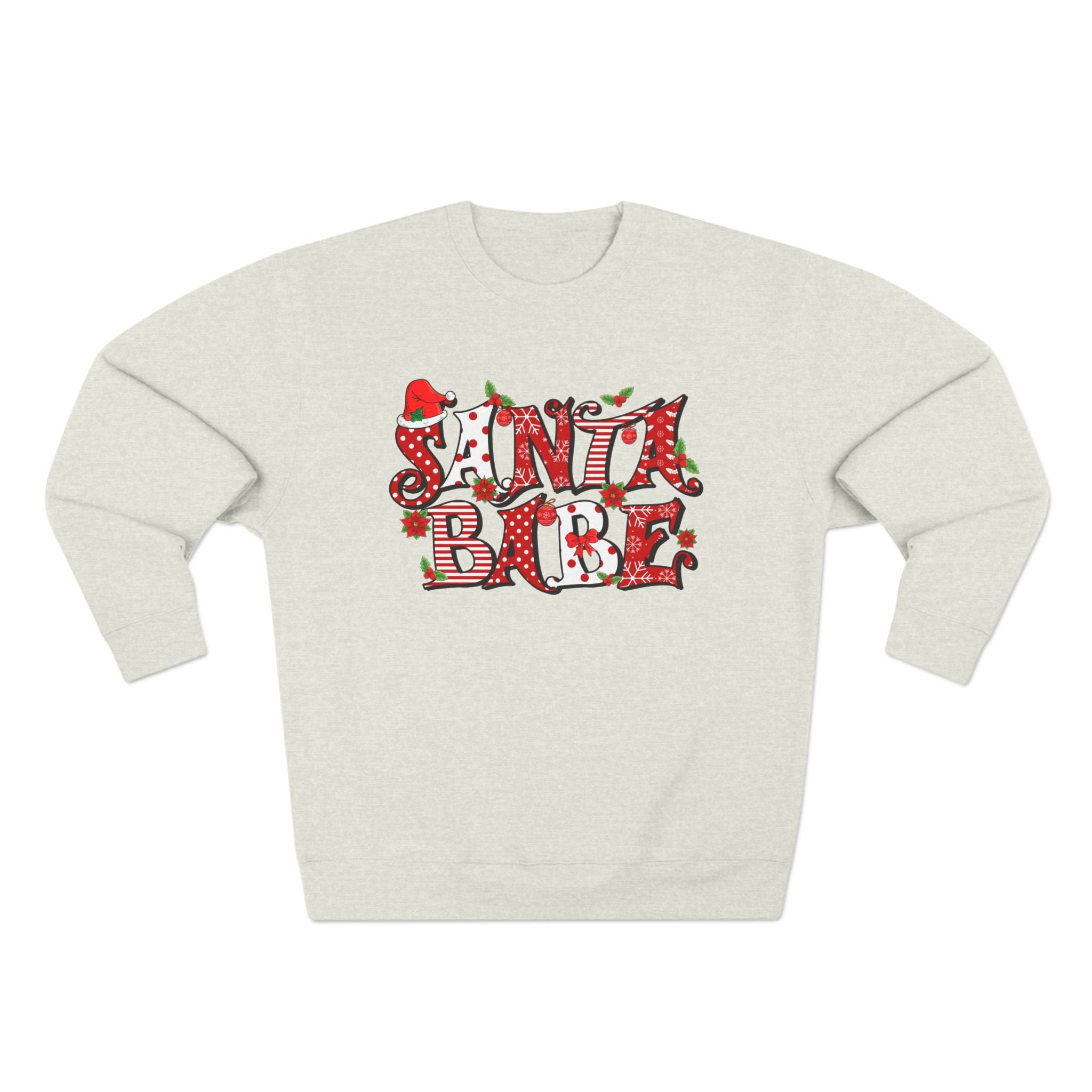 Santa Babe Unisex Sweatshirt | Cozy Holiday Attire, Christmas Gift, Trendy Casual Wear, Festive Apparel, Warm Winter Layering - Waemakers