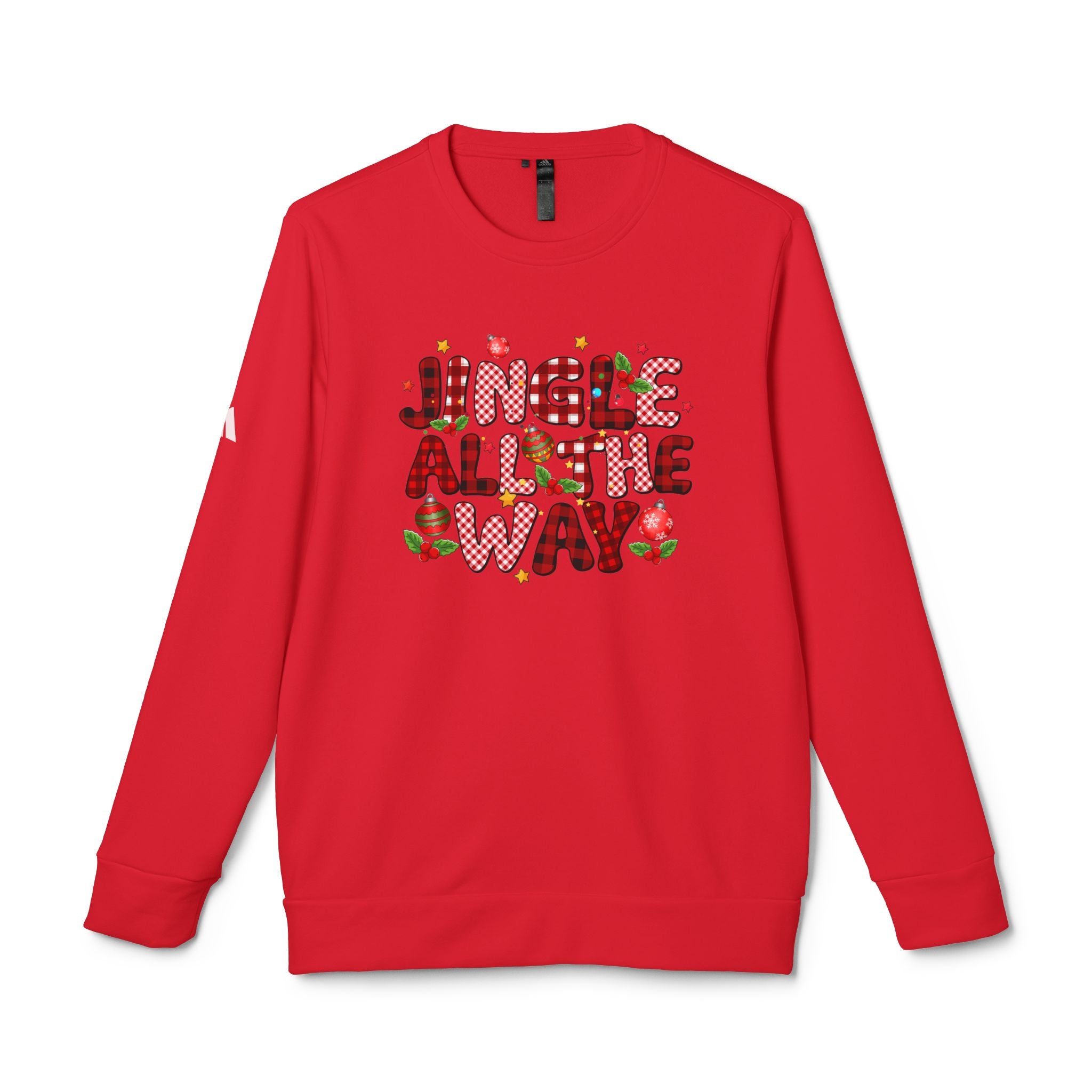 Festive Crewneck Sweatshirt - Jingle All The Way, Holiday Sweatshirt, Xmas Gift, Unisex Fleece Top, Cozy Christmas Apparel - Waemakers