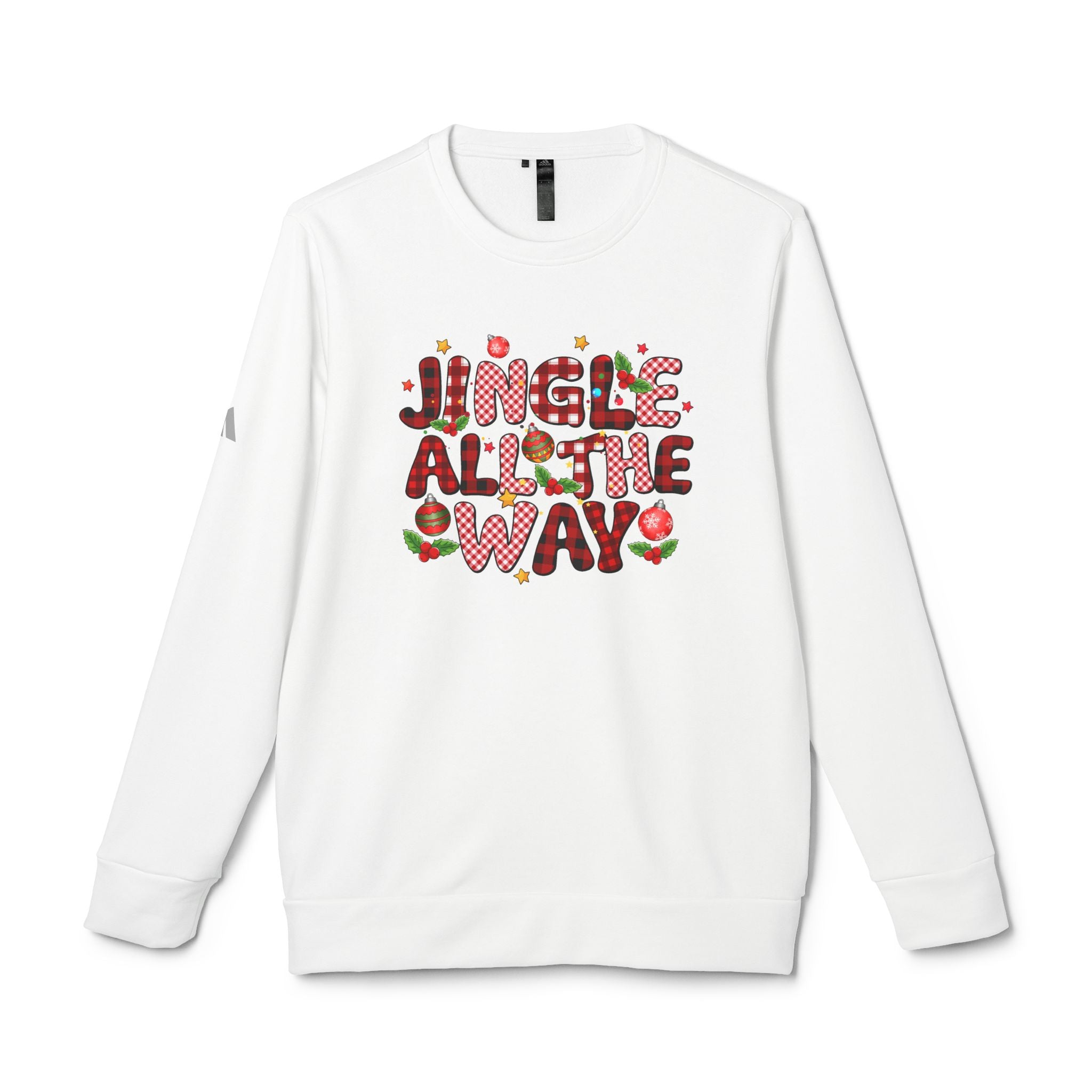 Festive Crewneck Sweatshirt - Jingle All The Way, Holiday Sweatshirt, Xmas Gift, Unisex Fleece Top, Cozy Christmas Apparel - Waemakers