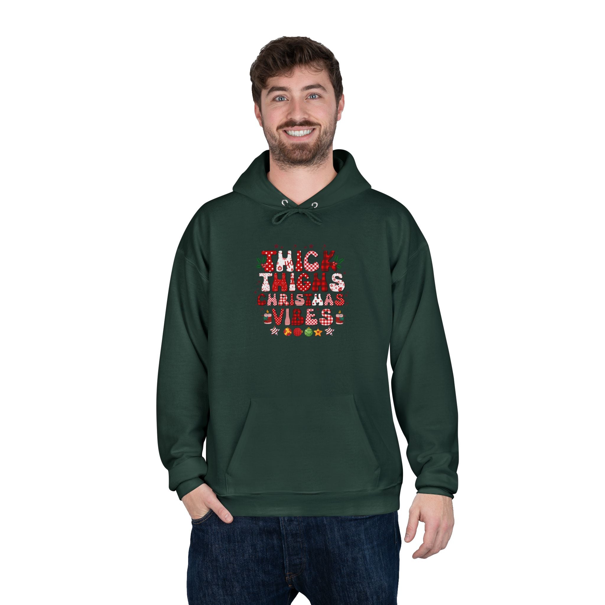 Cozy Christmas Hoodie, Perfect for Holiday Gatherings, Family Celebrations, Eco-Friendly Apparel, Seasonal Gift, Unisex Sweatshirt - Waemakers