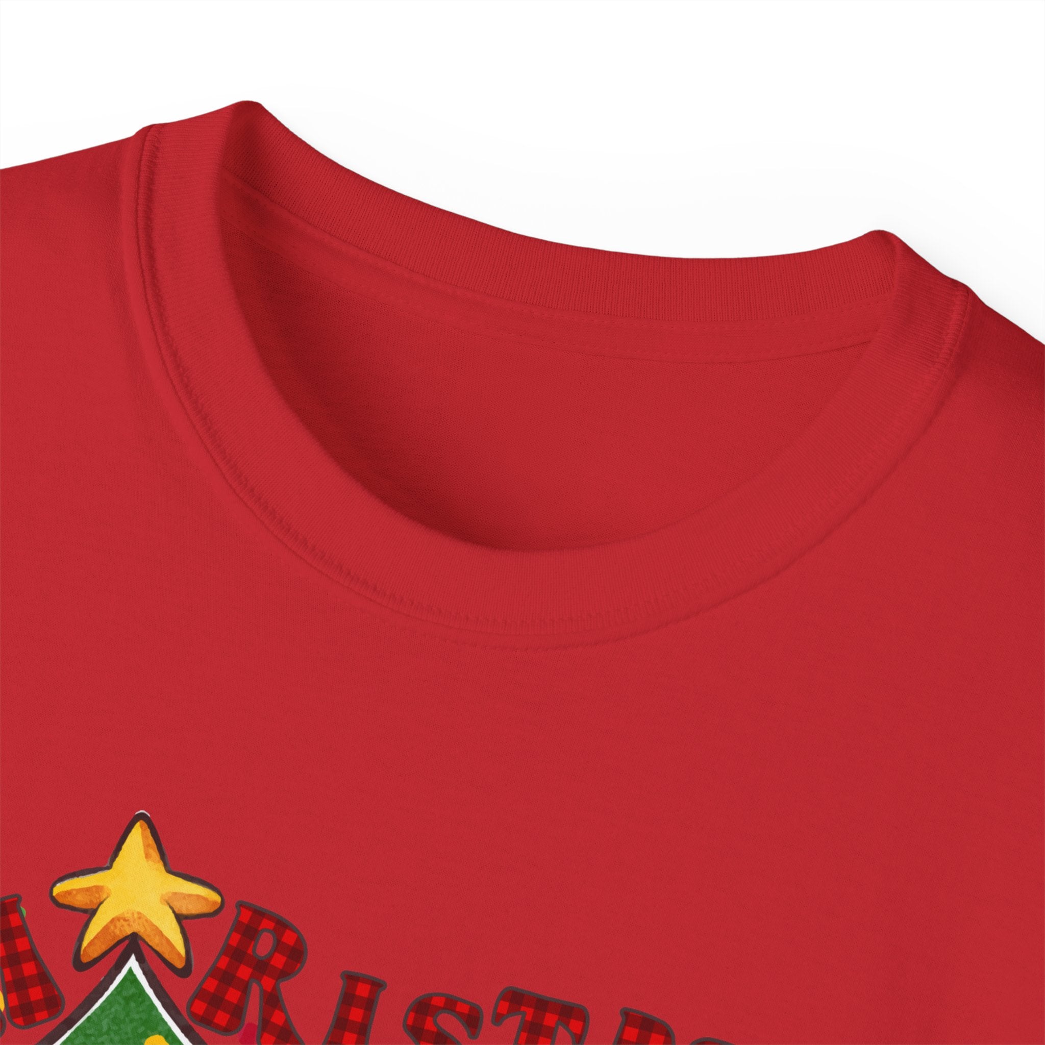 Christmas Vibes Unisex Ultra Cotton Tee | Festive Holiday Shirt, Merry Christmas Gift, Santa Tee, Seasonal Apparel, Cozy Winter Top - Waemakers