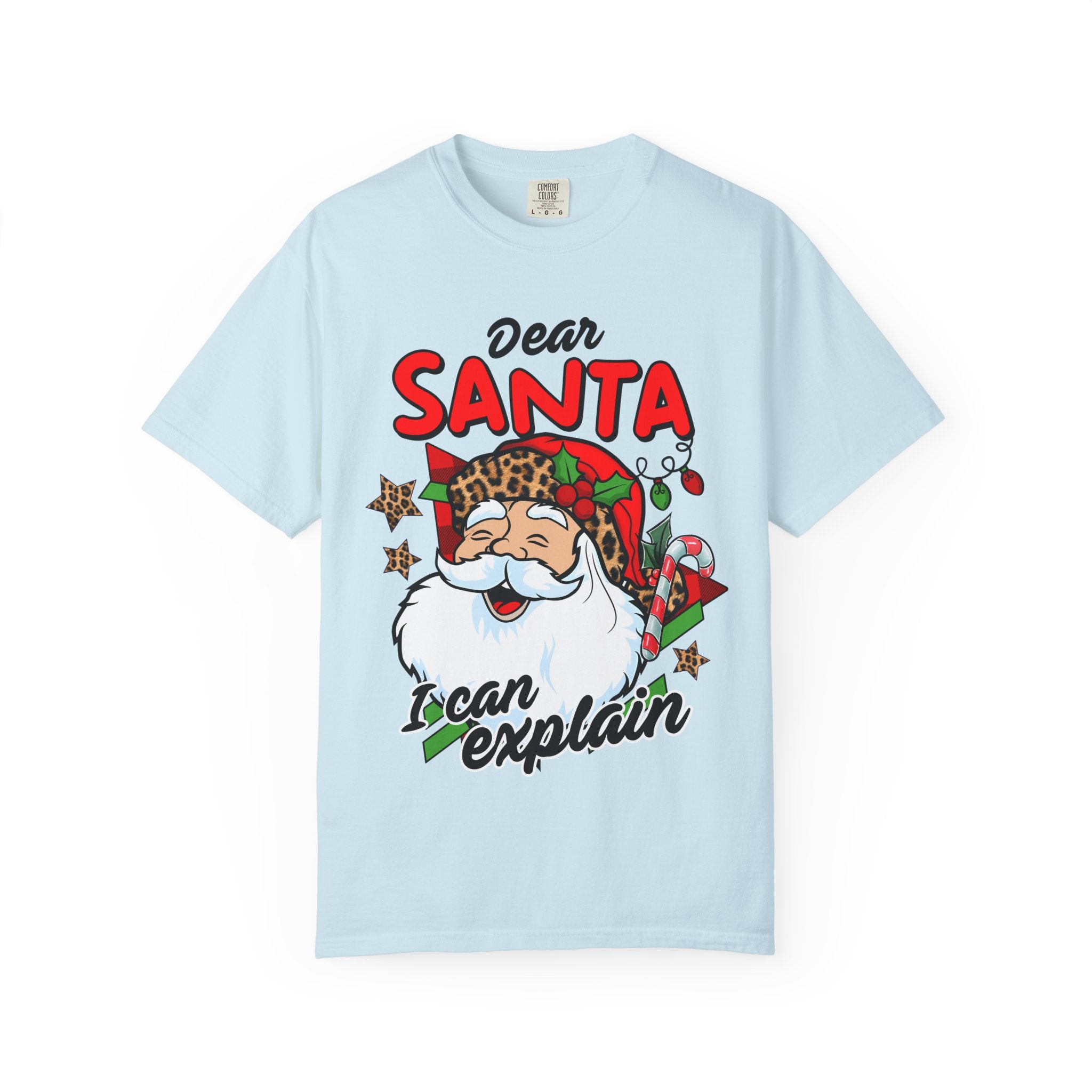 Dear Santa Unisex Garment-Dyed T-shirt, Christmas Shirt, Holiday Tee, Cute Santa Gift, Family Matching Shirt, Fun Festive Apparel - Waemakers