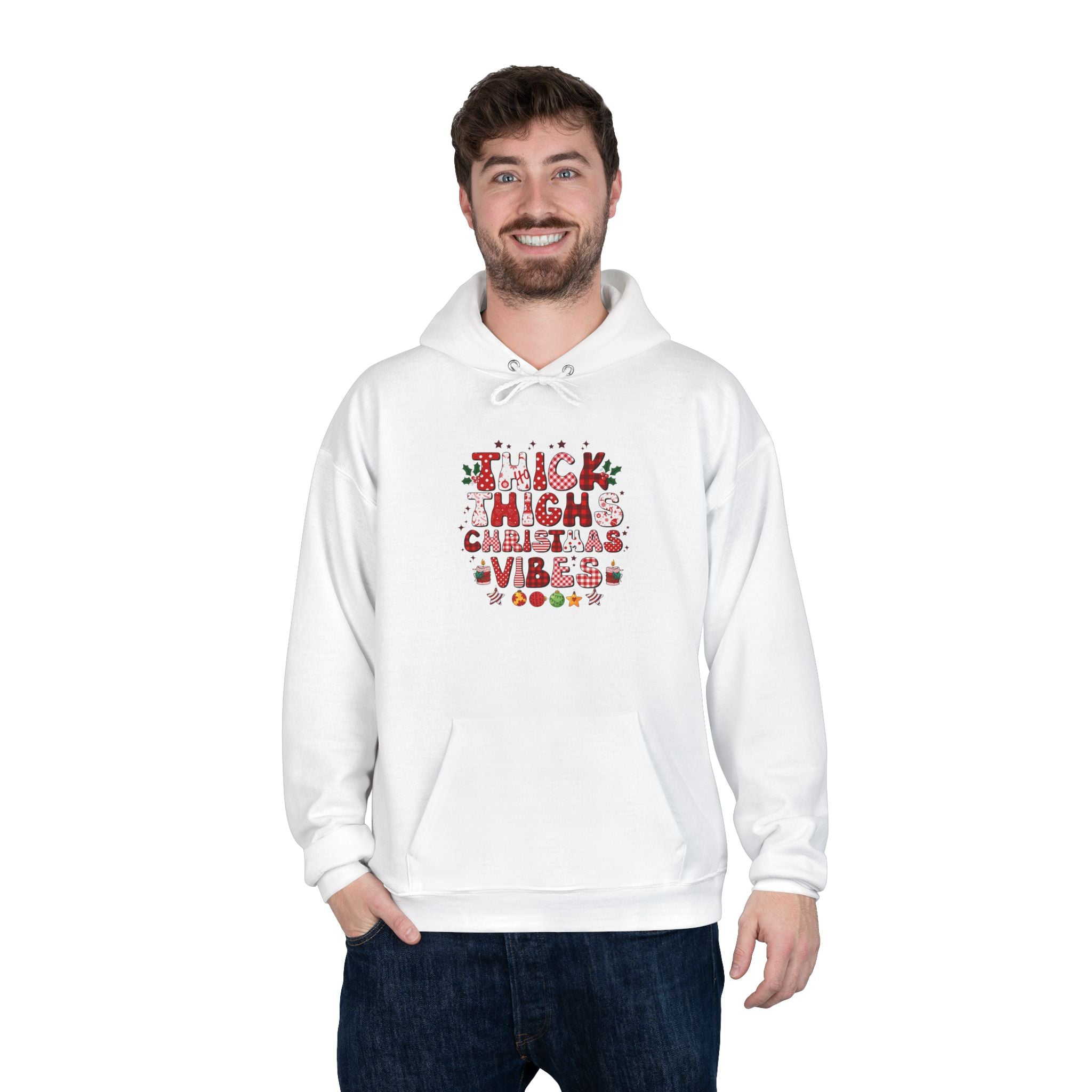 Cozy Christmas Hoodie, Perfect for Holiday Gatherings, Family Celebrations, Eco-Friendly Apparel, Seasonal Gift, Unisex Sweatshirt - Waemakers